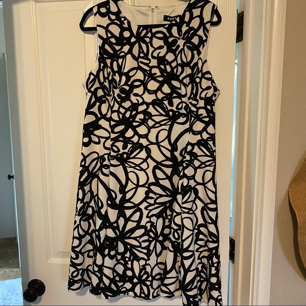 DKNY scribble dress